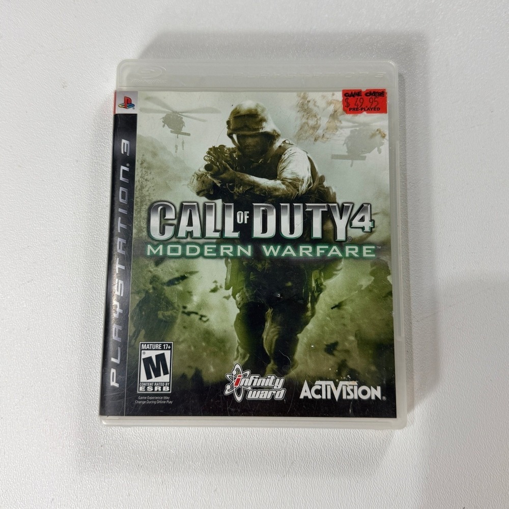 Call of Duty 4 Modern Warfare Sony PlayStation 3‎ PS3 Activision 2007 CIB